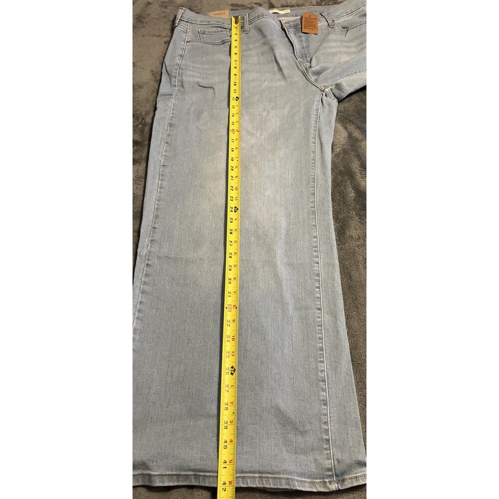 SIZE 22W Levi's 318 Shaping Wide Leg Jean Women Blue Stretch Denim - Picture 8 of 11